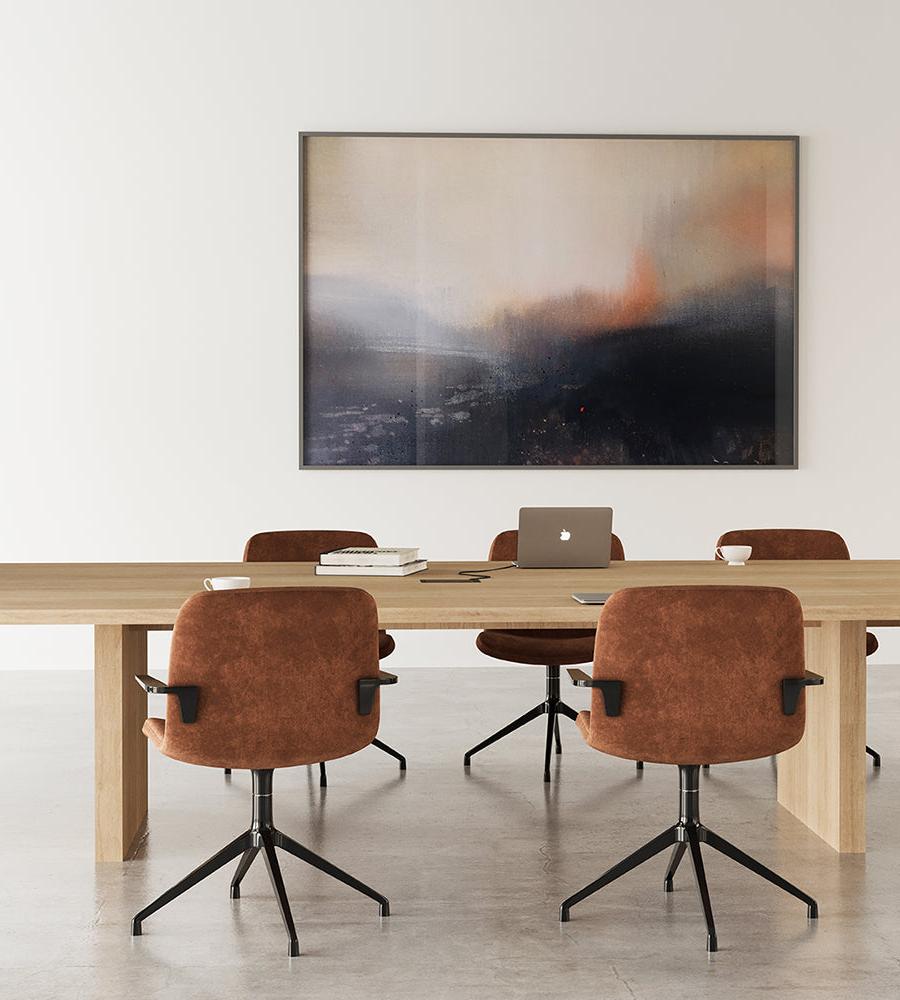 custom wood conference table 